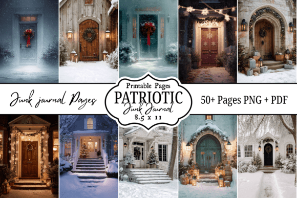 50 Christmas Door Junk Journals: A Crafts-Friendly Design Asset Review