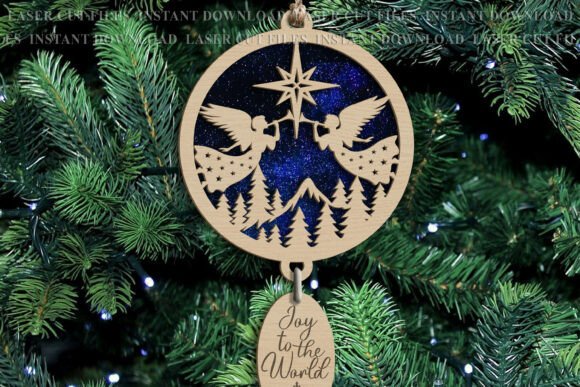 Angels Christmas Nativity Suncatcher SVG: A Designer’s Perspective