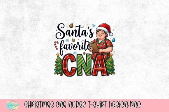 Christmas CNA Nurse T-Shirt Design PNG for T-Shirt Designs