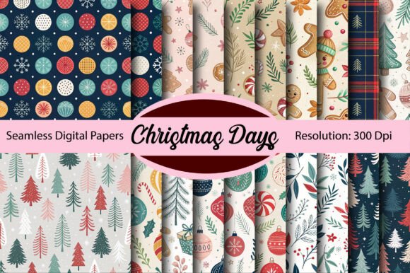 CHRISTMAS DAYS Seamless Digital Paper Review
