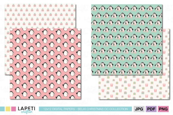 Christmas Penguin Digital Papers: A Designer’s Perspective