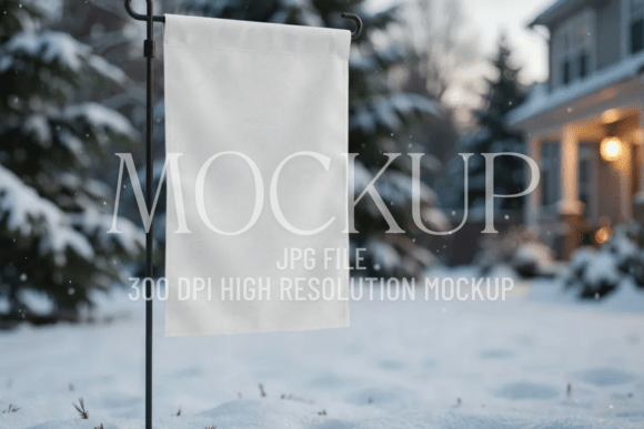 Christmas Yard Decor Display Mockup for Product Mockups