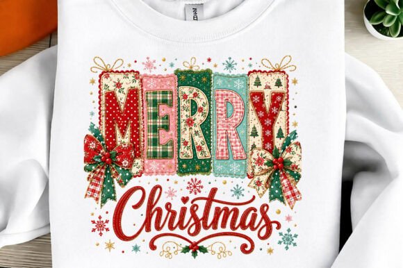 Coquette Merry Christmas PNG for T-Shirt Designs: A Festive Branding Asset