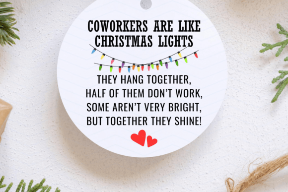 Coworkers Christmas Lights PNG: A Festive Graphic Design Asset for T-Shirt Designs