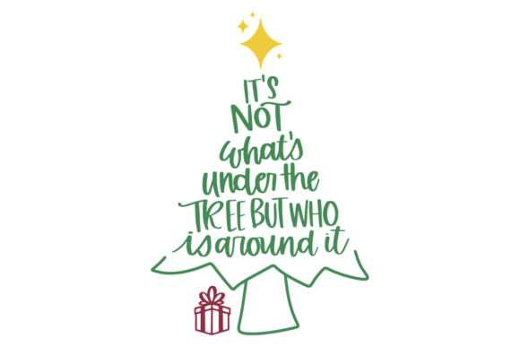 Family Christmas Tree SVG for Crafts and Seasonal Designs