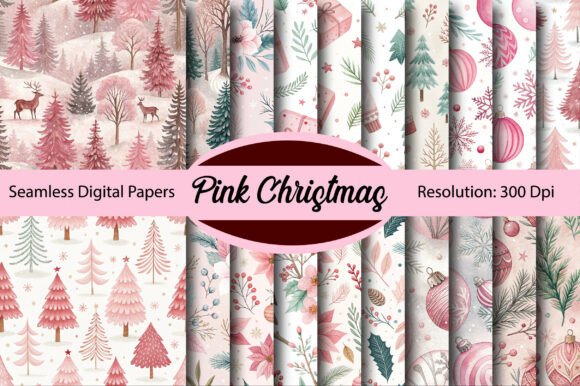 Pink Christmas Seamless Digital Paper Review for Real Projects