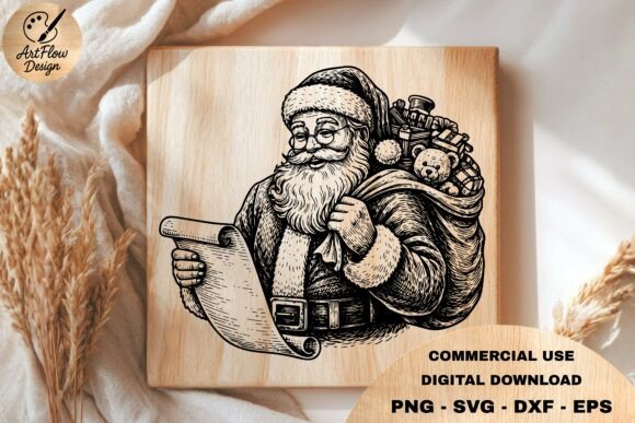 Santa Christmas List SVG Review: A Festive Laser Engraving Asset for Seasonal Projects